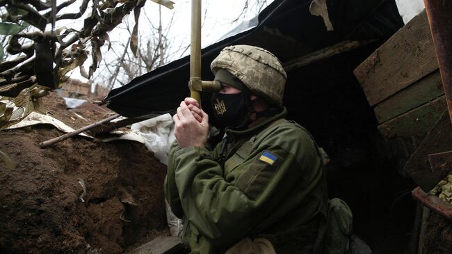 Украинский военный в Донецкой области