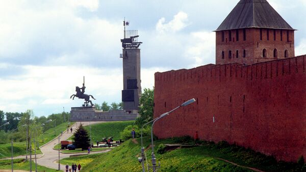 Монумент Победы на Екатерининской горке в Великом Новгороде
