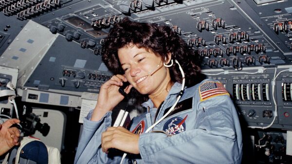 Американская женщина-астронавт Салли Райд 