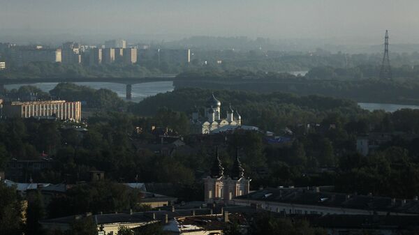 Вид на город Великий Новгород