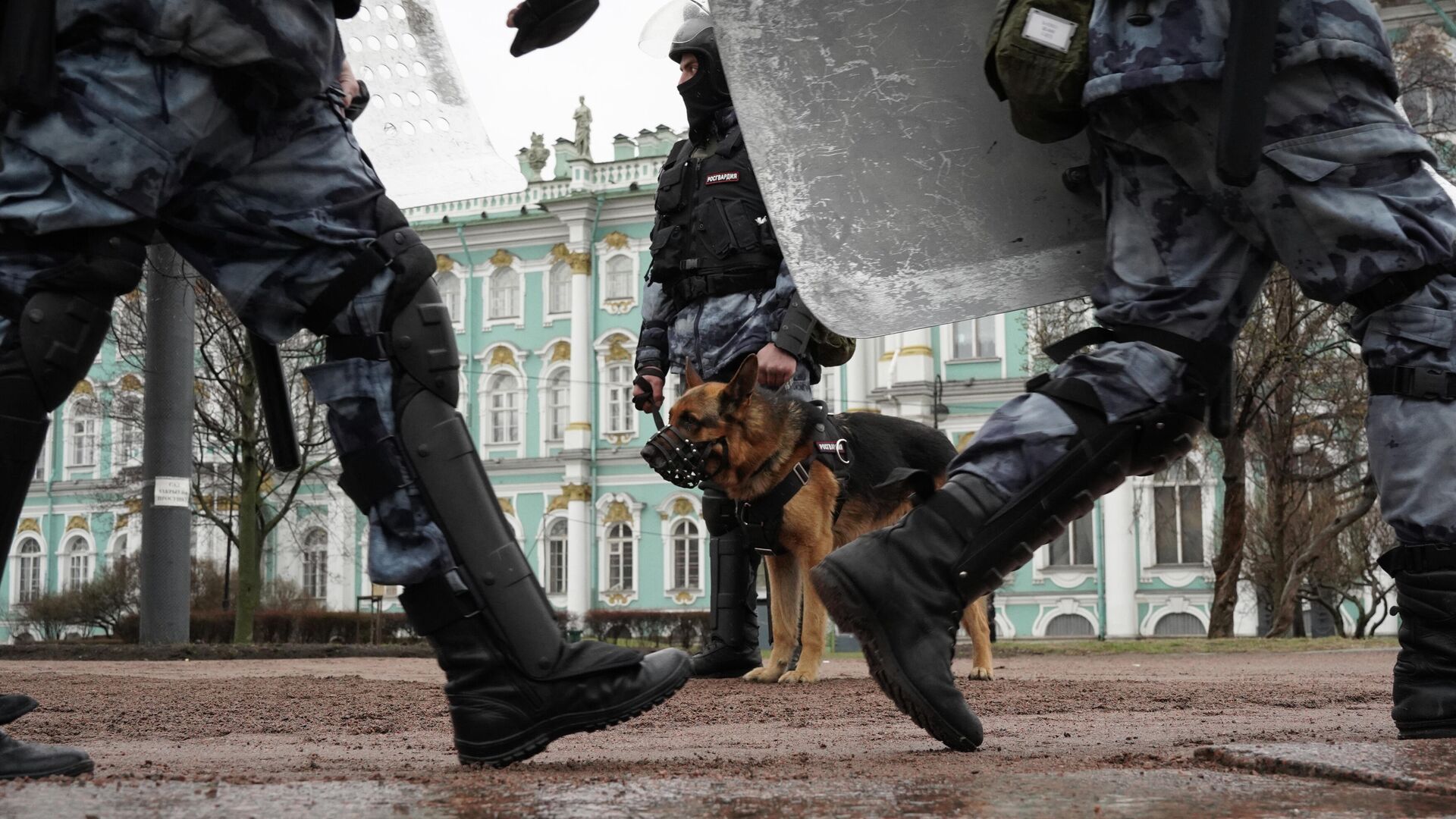 Несанкционированные акции в поддержку А. Навального в регионах России - РИА Новости, 1920, 22.04.2021