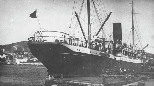 Товаро-пассажирский пароход Ильич. Ялта. 1920-е.