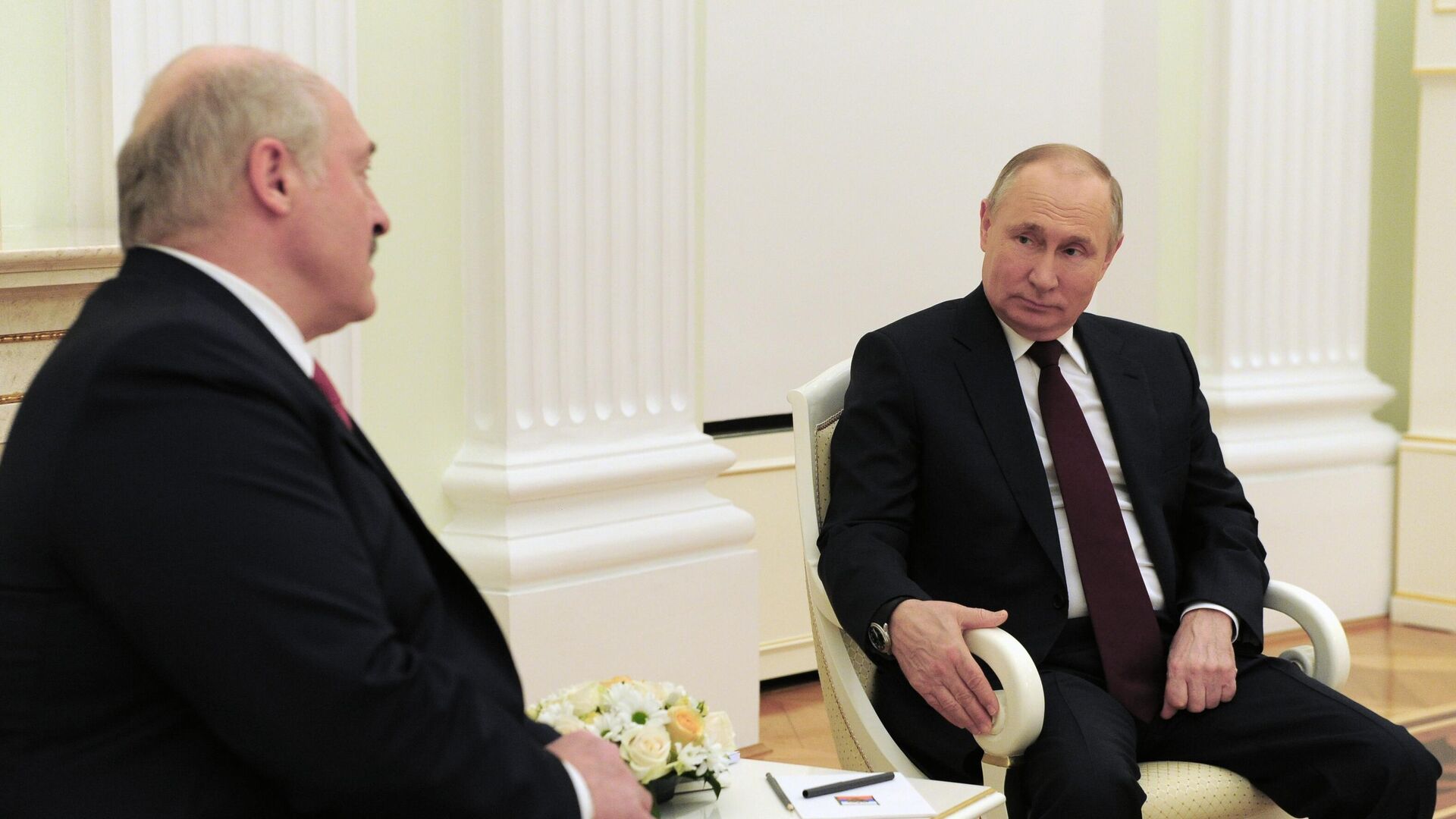 Президент РФ Владимир Путин и президент Белоруссии Александр Лукашенко во время встречи - РИА Новости, 1920, 29.05.2021