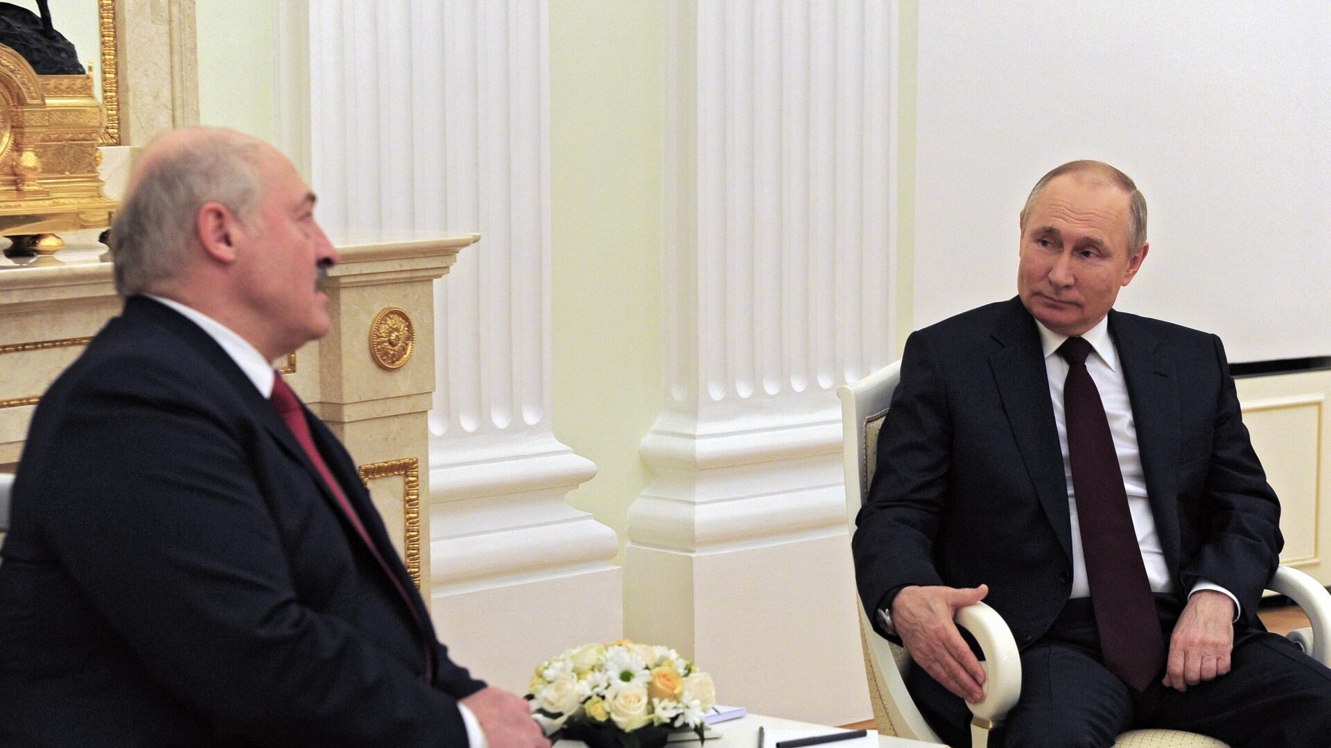 Президент РФ Владимир Путин и президент Белоруссии Александр Лукашенко во время встречи - РИА Новости, 1920, 28.05.2021