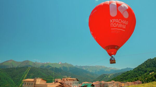 Воздушный шар на курорте Красная Поляна