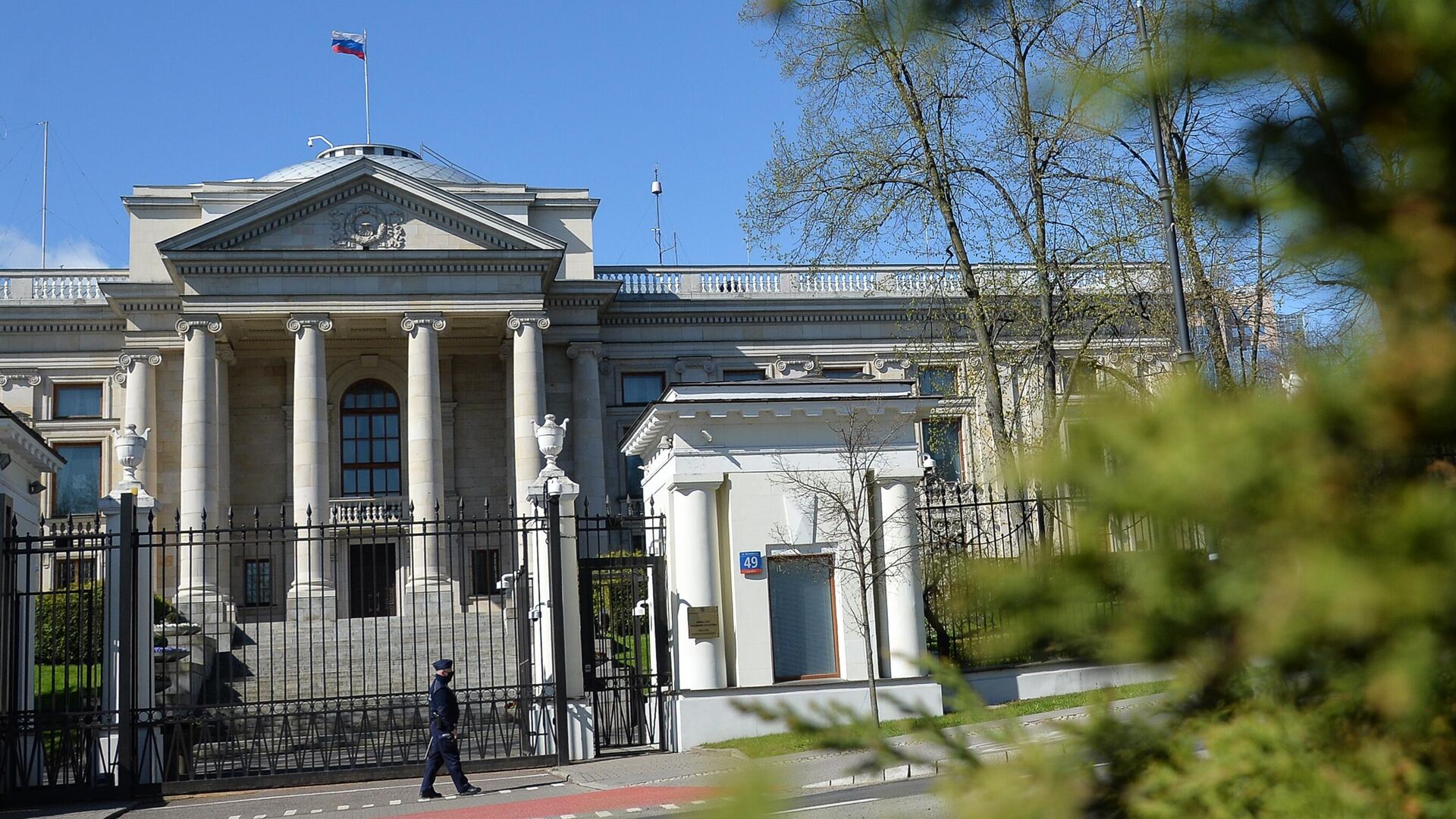 Здание посольства РФ в Варшаве - РИА Новости, 1920, 10.11.2022