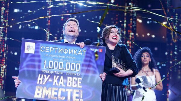 Николай Басков с победительницей шоу Ну-ка, все вместе! Сюзанной Мелконян