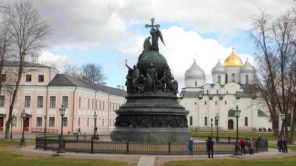 На территории Новгородского кремля 