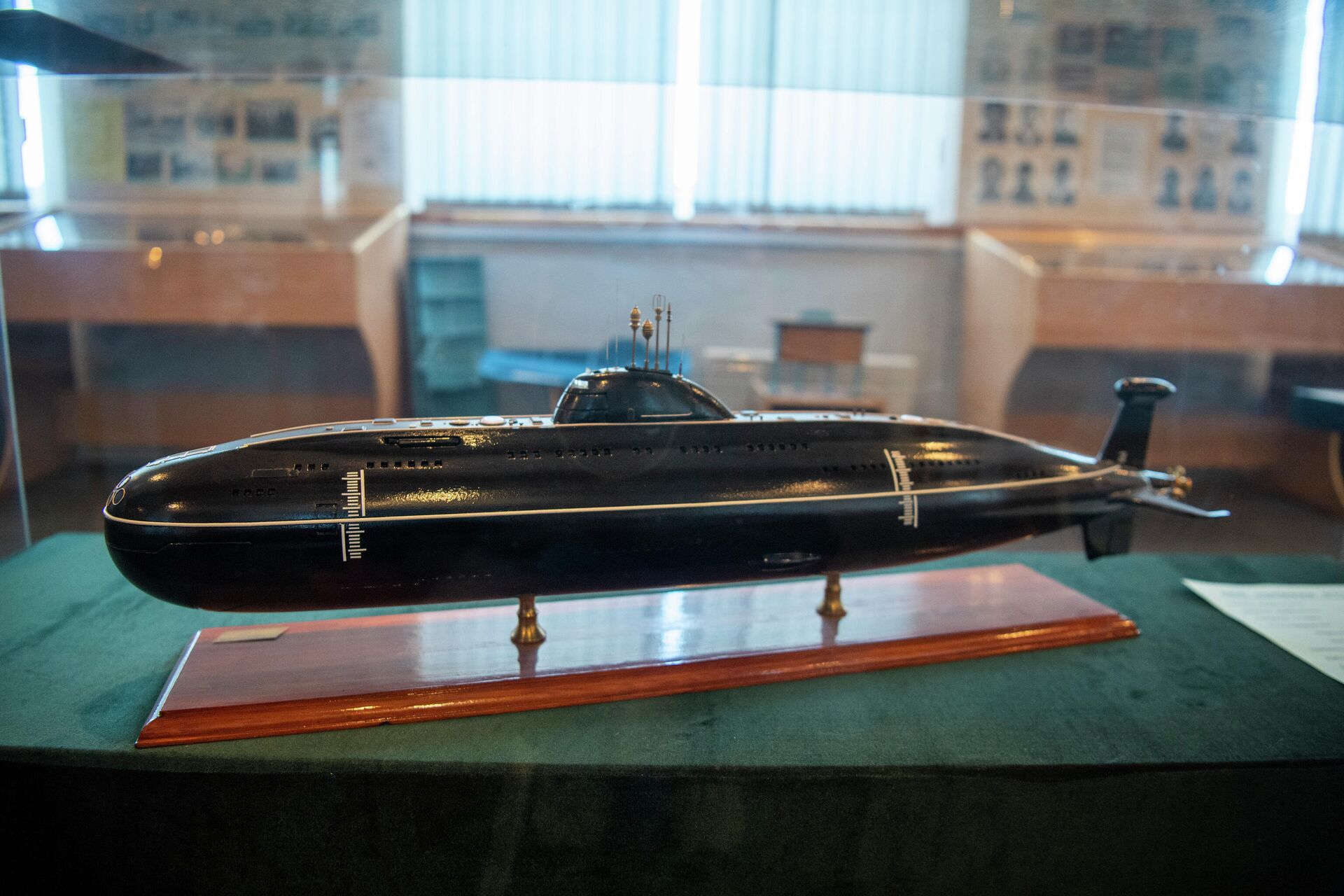 Модель атомной подлодки проекта 671 РТМ, которую впервые отремонтировали на ''Нерпе'' в 1974 году - РИА Новости, 1920, 21.01.2022