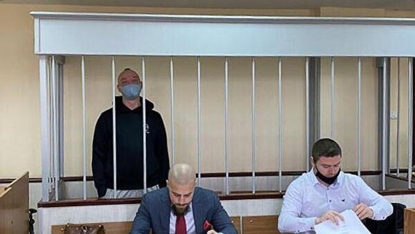 Журналист Иван Сафронов, обвиняемый в государственной измене, на заседании Лефортовского суда города Москвы