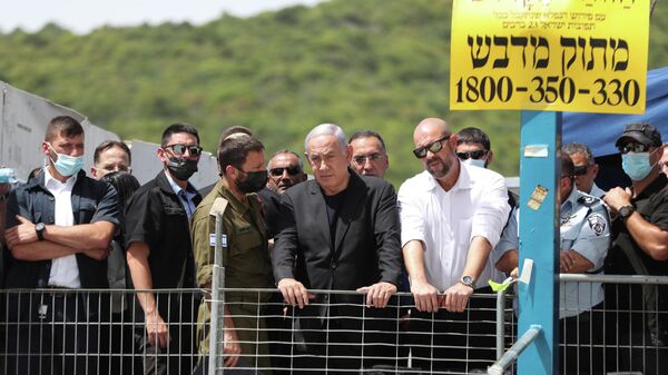 Премьер-министр Израиля Биньямин Нетаньяху посетил гору Мерон на севере Израиля