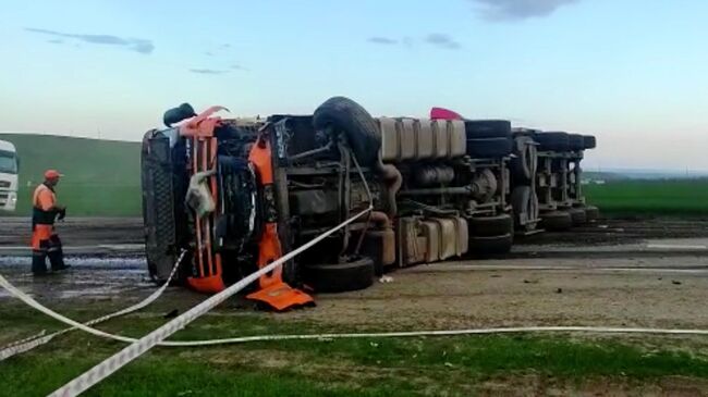 ДТП в Ставропольском крае. Кадр видео