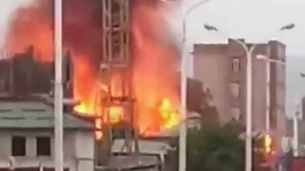 В микрорайоне Сино в Душанбе взорвалась АЗС