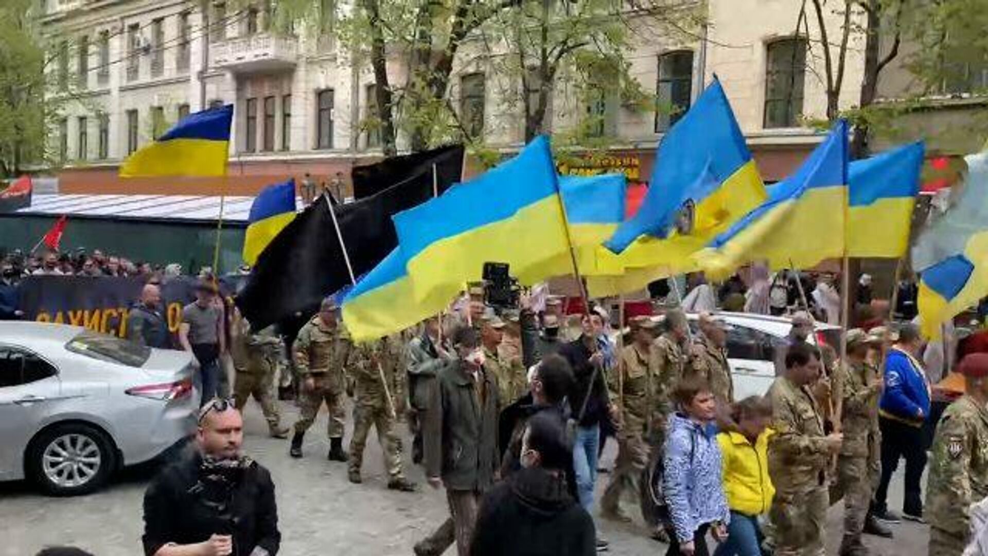 Украинские националисты на “марше защитников” в Одессе - РИА Новости, 1920, 02.05.2021