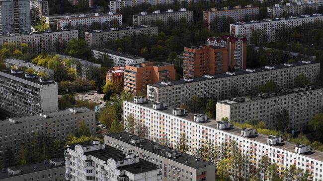 Жилые дома в одном из районов Москвы