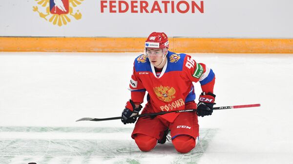 Нападающий сборной России Андрей Кузьменко