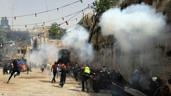 Столкновения возле мечети Аль-Акса в Иерусалиме