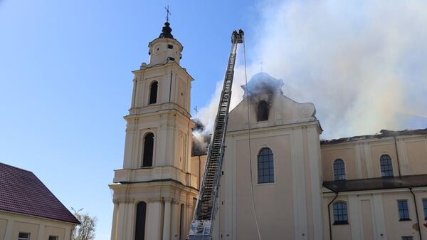 Возгорание в костеле в Будславе