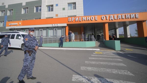 Республиканская детская клиническая больница в Казани, куда были госпитализированы раненные при стрельбе в гимназии