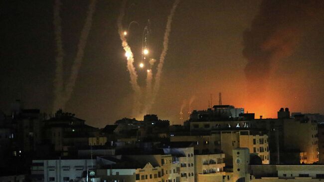 Ракеты, выпущенные по Израилю в Газе