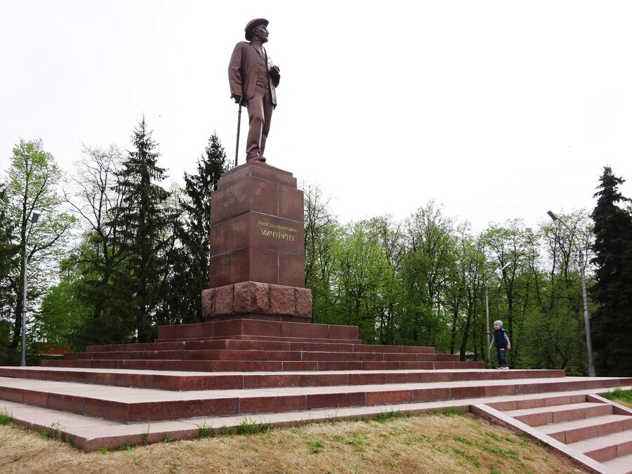 Памятник Мичурину в центре города