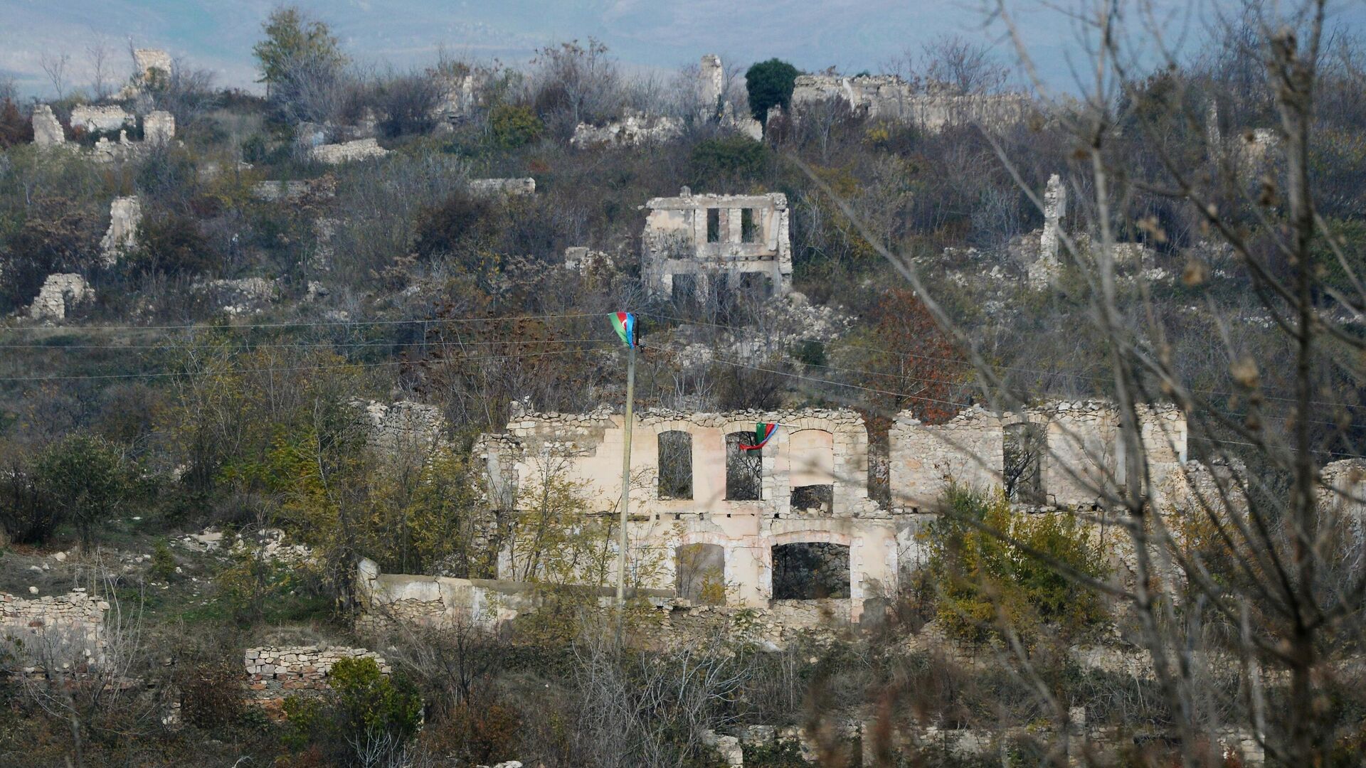 Разрушенные здания в Физули  - РИА Новости, 1920, 08.06.2021