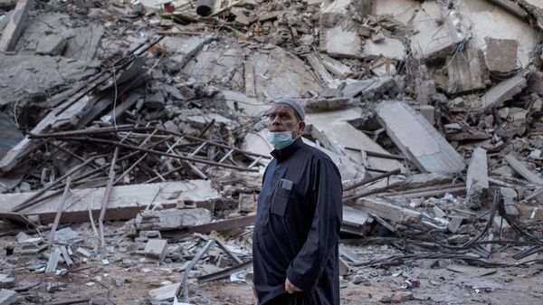Последствия израильских воздушных ударов в Газе