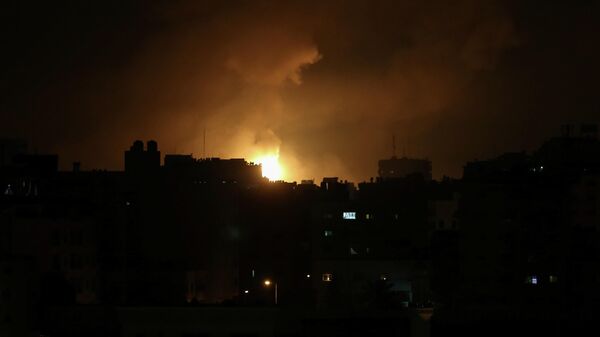 Ракетный удар Израиля по территории сектора Газа