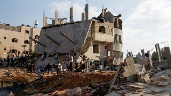 Последствия израильских воздушных ударов в Газе