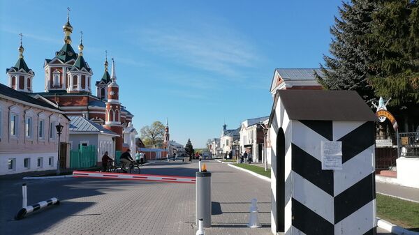 Вид на будку городового на улице Лажечникова в Коломне