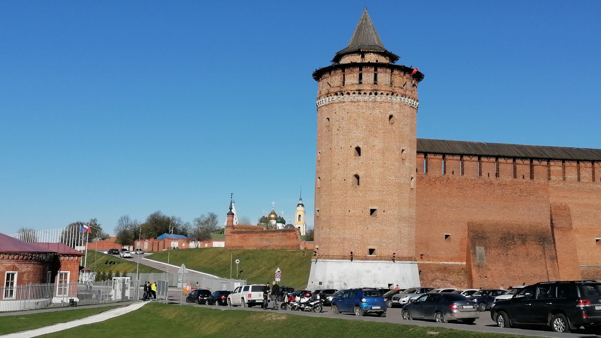 Вид на Кремль и Коломенскую (Маринкину) башню в Коломне - РИА Новости, 1920, 05.12.2022