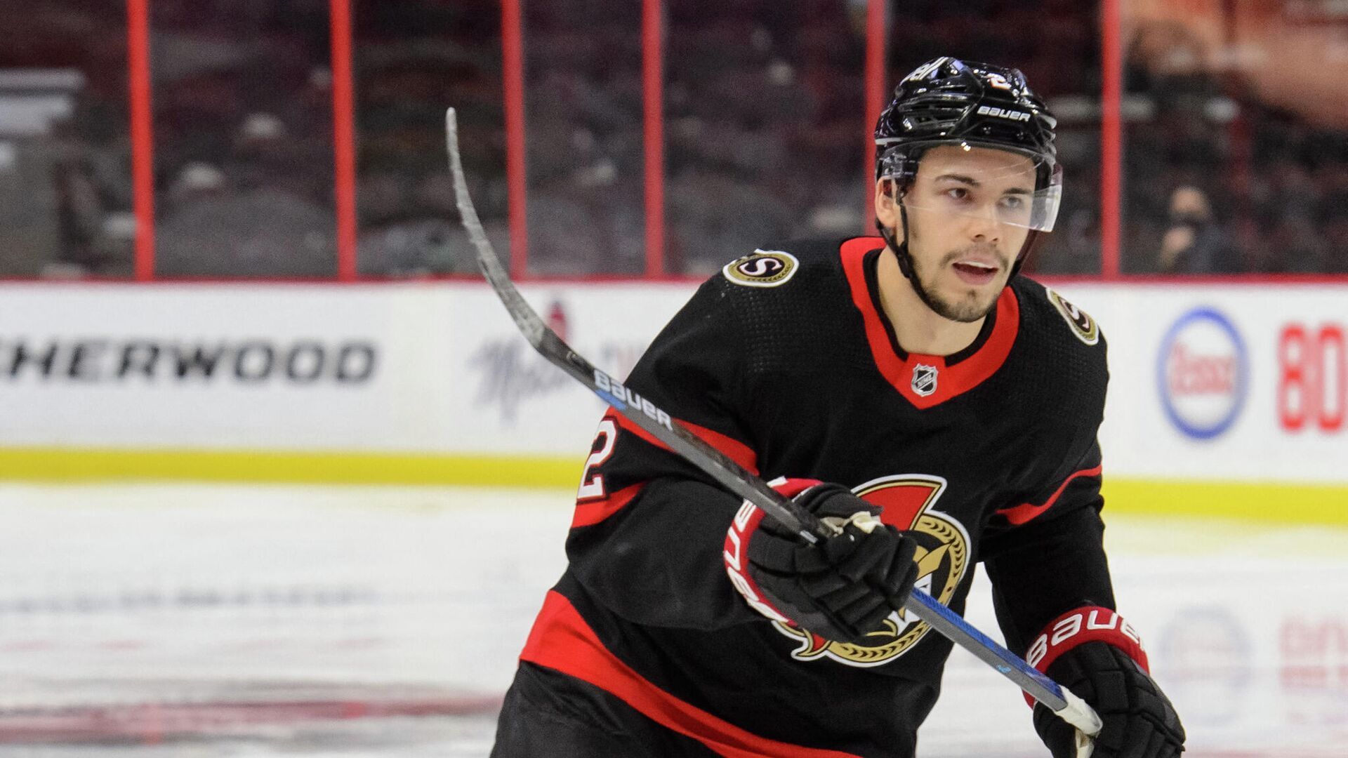 OTTAWA, ON - MARCH 1: Artem Zub #2 of the Ottawa Senators skates against the Calgary Flames at Canadian Tire Centre on March 1, 2021 in Ottawa, Ontario, Canada.   Matt Zambonin/Freestyle Photography/Getty Images/AFP (Photo by Matt Zambonin/Freestyle Photo / GETTY IMAGES NORTH AMERICA / Getty Images via AFP) - РИА Новости, 1920, 14.05.2021