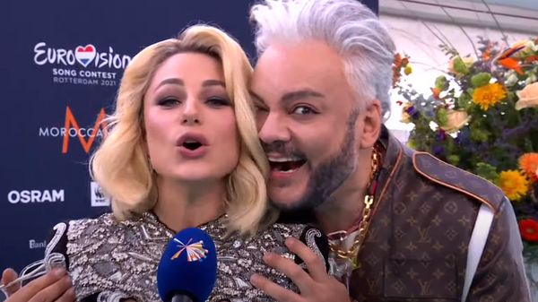 Филипп Киркоров и Наталья Гордиенко на открытии Евровидения