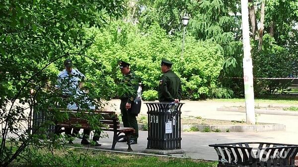 Полицейские на месте нападения в Екатеринбурге