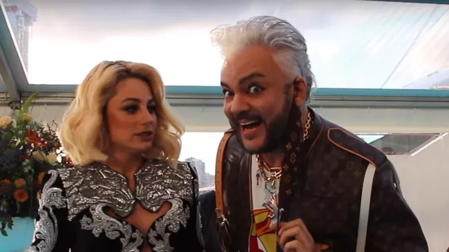 Natalia Gordienko ft. Filip Kirkorov(Moldova) @ Eurovision 2021 Turquoise Carpet Opening Ceremony