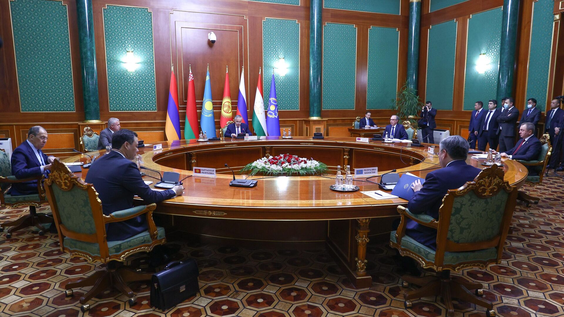 Заседание Совета министров иностранных дел Организации Договора о коллективной безопасности в Душанбе - РИА Новости, 1920, 19.05.2021