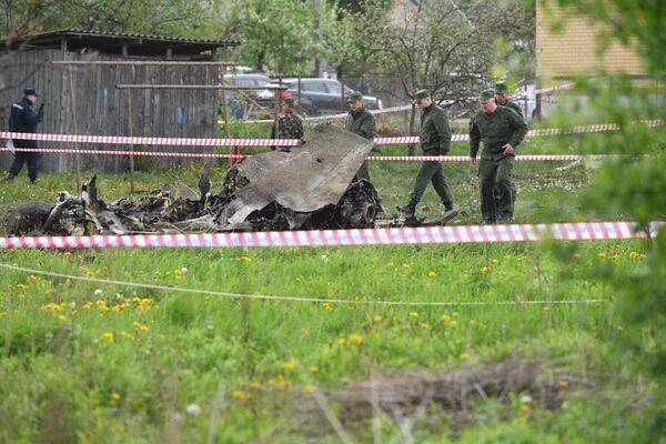 Место крушения белорусского Як-130 под Барановичами