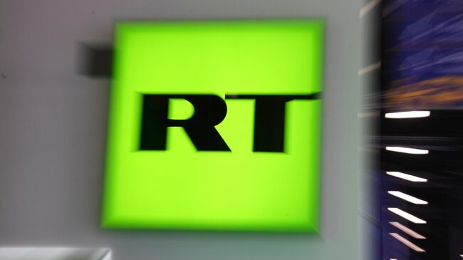 Логотип телеканала RT (Russia Today). Архивное фото