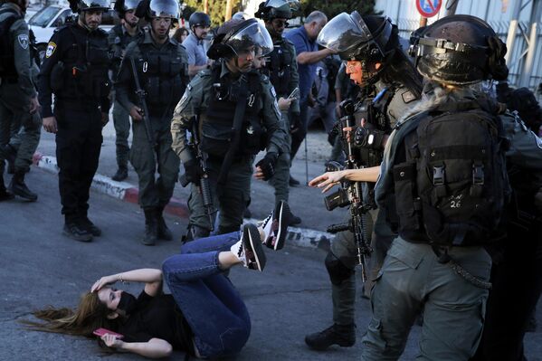 Столкновения протестующих с полицией в Израиле 