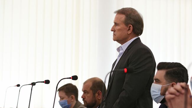 Виктор Медведчук, подозреваемый в госизмене и расхищении национальных ресурсов, в Киевском апелляционном суде