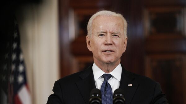Президент США Джо Байден выступает в Белом доме с кратким заявлением по ситуации в зоне конфликта на Ближнем Востоке