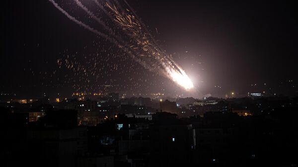 Ракета из сектора Газа, запущенная в сторону Израиля