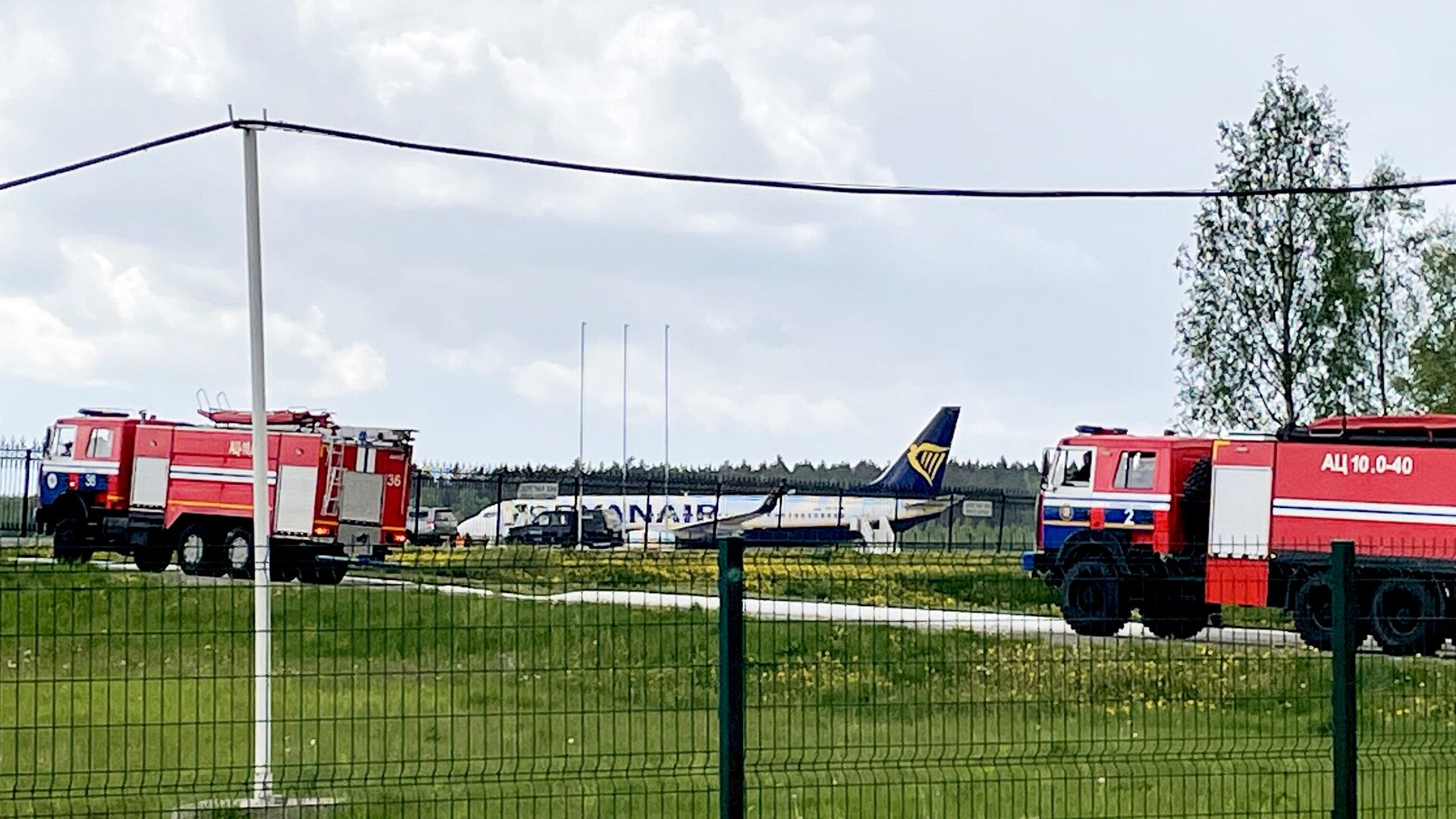 Самолет Boeing 737-8AS авиакомпании Ryanair в аэропорту Минска  - РИА Новости, 1920, 23.05.2021