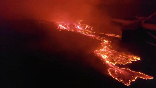 Извержение вулкана Ньирагонго в Демократической республике Конго