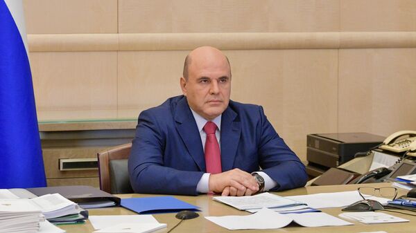 Председатель правительства РФ Михаил Мишустин проводит в режиме видеоконференции совещание с вице-премьерами РФ