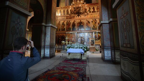 Внутреннее убранство Софийского кафедрального собора в Великом Новгороде