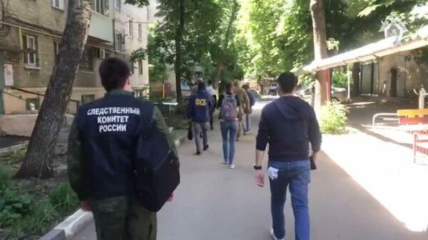 Кадры задержания членов ячейки украинской экстремистской группы М.К.У.