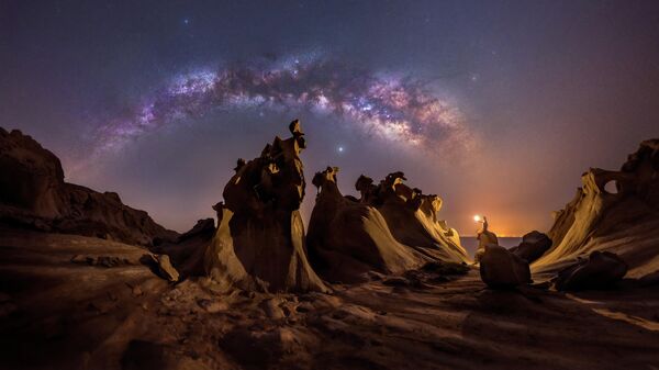 Работа фотографа Mohammad Hayati “Night lovers” в фотоконкурсе 2021 Milky Way photographer of the year