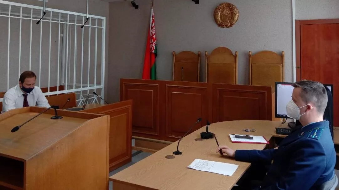 Адвокат Александр Филанович во время заседания суда по делу россиянки Софии Сапеги в Минске - РИА Новости, 1920, 13.06.2021