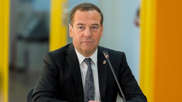 Председатель Единой России, заместитель председателя Совета безопасности РФ Дмитрий Медведев принимает участие в форуме Большой семейный совет